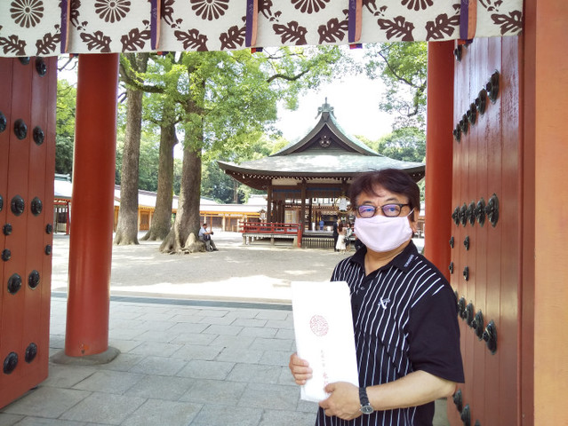 八方除けのご祈祷をしてもらいました 埼玉県大宮氷川神社 キュートワンブログ 千葉県松戸市の出張撮影キュートワン お宮参り 七五三などカメラマン出張撮影に