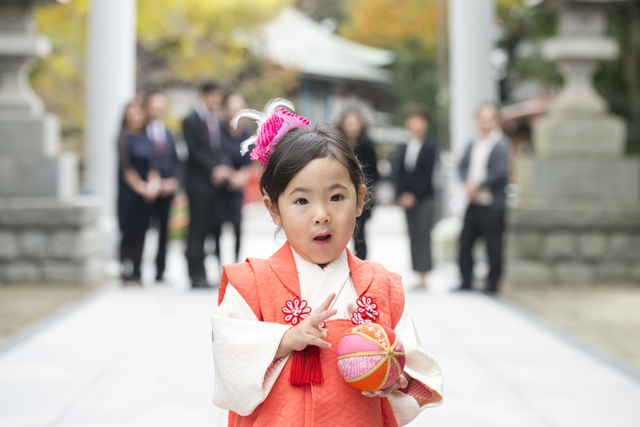 ちょっと緊張気味もまた可愛い3歳の七五三でした 松戸神社 キュートワンブログ 千葉県松戸市の出張撮影キュートワン お宮参り 七五三などカメラマン出張撮影に